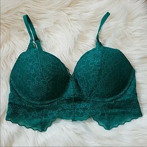 Victoria's Secret PINK Emerald Push Up Bralette